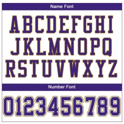 Custom White Purple-Old Gold Mesh Authentic Football Jersey